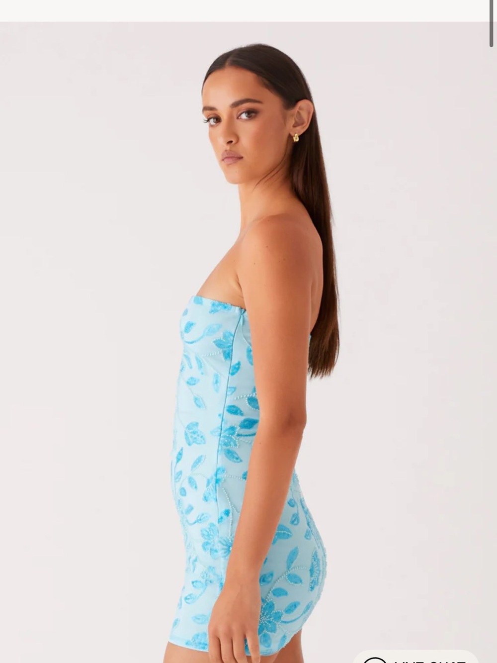 Peppermayo MOOREY BEADED MINI DRESS - BLUE NWT - Picture 5 of 6
